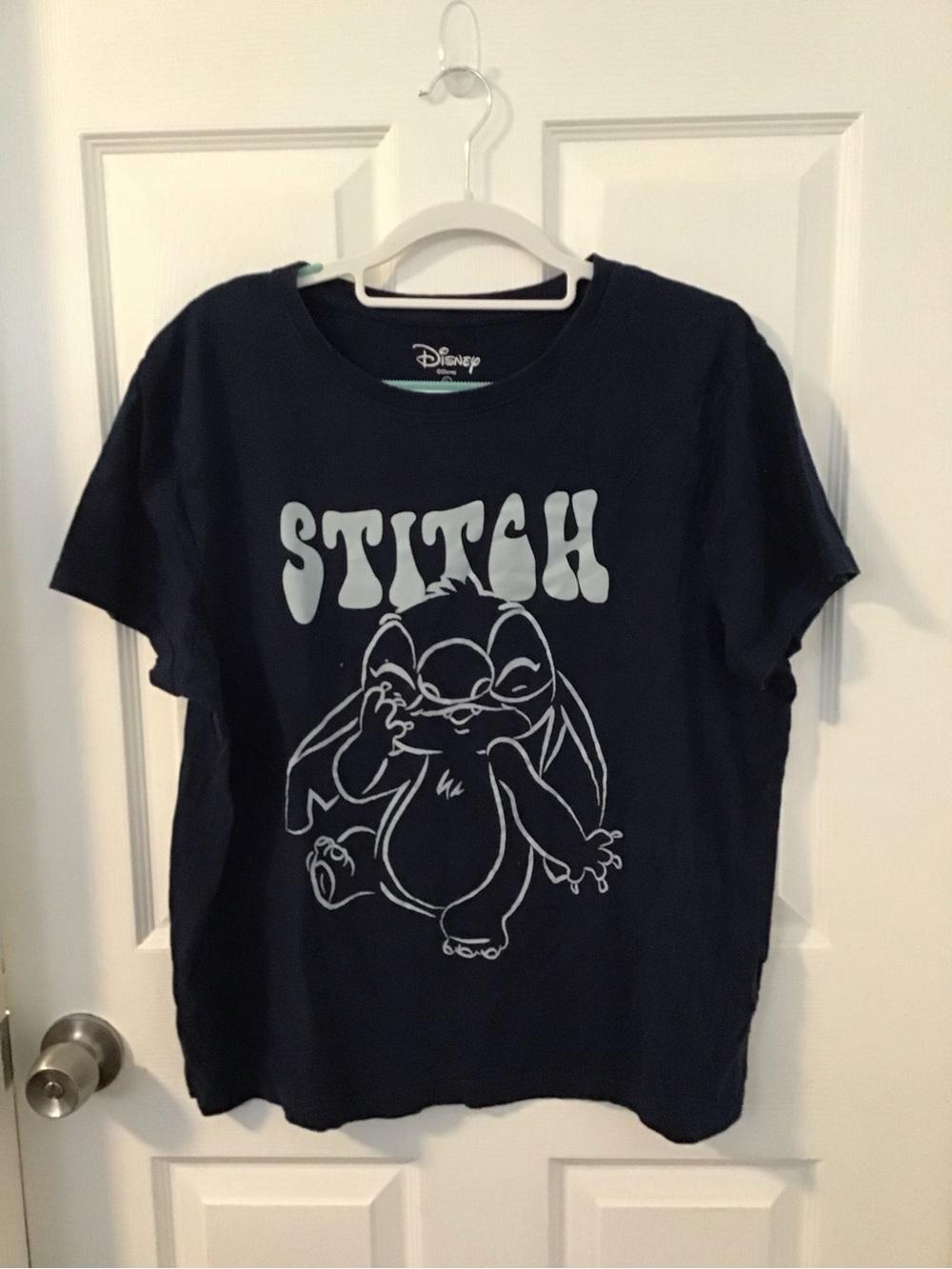 Disney Kids Navy Blue Stitch Graphic Tee